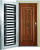 不銹鋼配鋼塑防火套門02