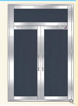 不銹鋼玻璃防火門01