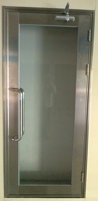 不銹鋼防火玻璃門05